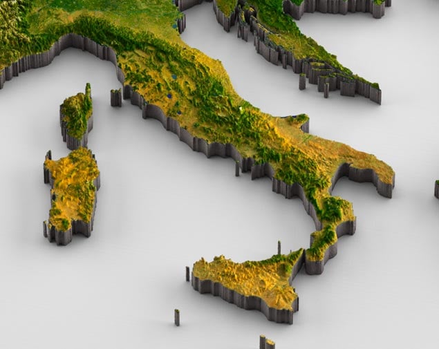 Landkarte-Italien Landkarte-Italien