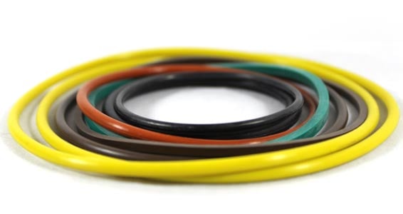 assorted color and size radial seals and o-rings from Boyd